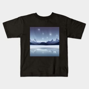 North Pole Starry Night Kids T-Shirt